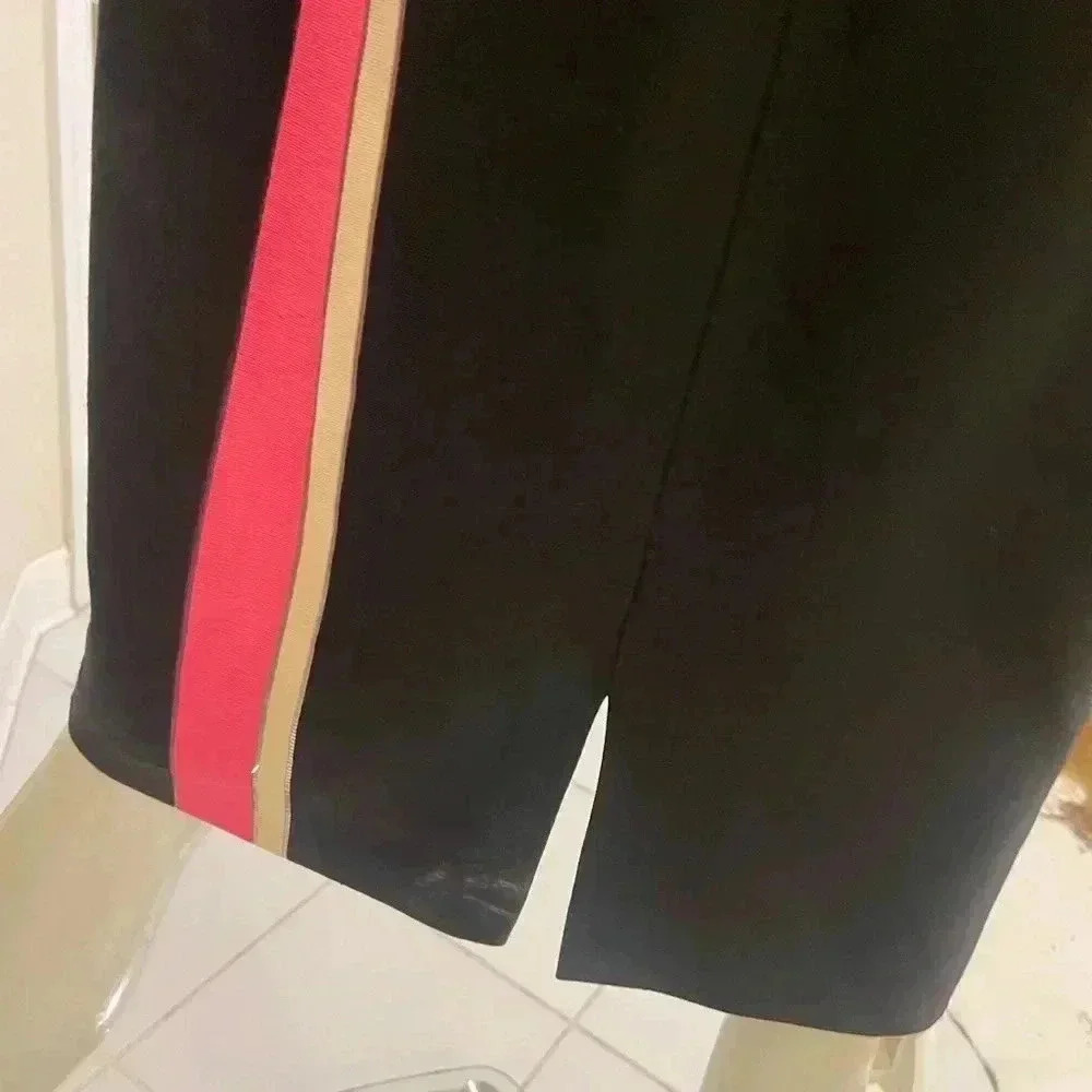 ST.John Cavier multi gorgeous dress,new with a tag black, pink & cream stripes - Picture 6 of 16